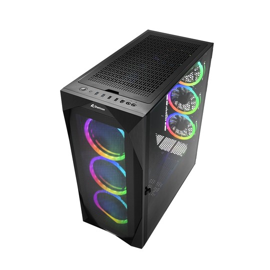 CAJA ATX SHARKOON REV300 2XUSB3.0 RGB SIN FUENTE NEGRO