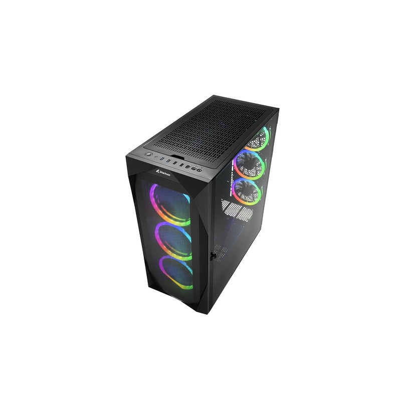 CAJA ATX SHARKOON REV300 2XUSB3.0 RGB SIN FUENTE NEGRO