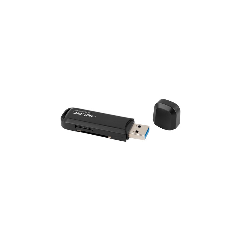 LECTOR DE TARJETAS NATEC USB 3.0 SCARAB 2 SD/MICRO SD NEGRO