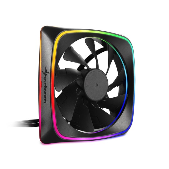 VENTILADOR CAJA SHARKOON SHARK LIGHTS FAN 120X120X 25 MM RGB LED