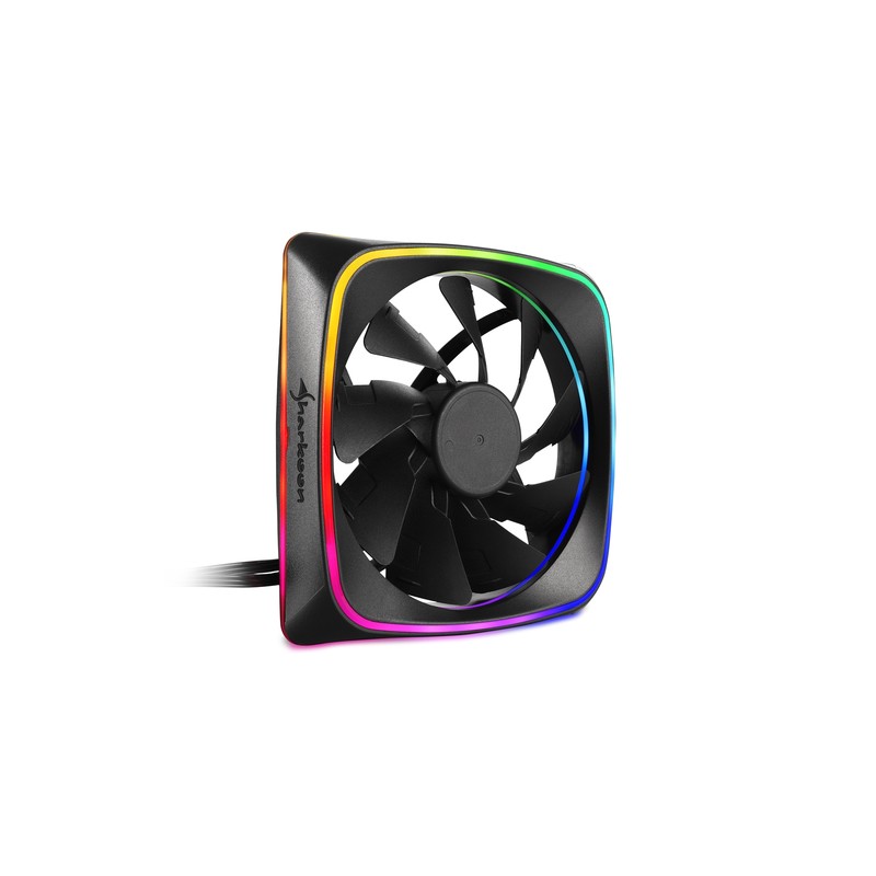VENTILADOR CAJA SHARKOON SHARK LIGHTS FAN 120X120X 25 MM RGB LED