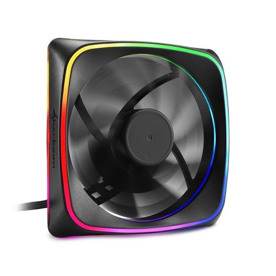 VENTILADOR CAJA SHARKOON SHARK LIGHTS FAN 120X120X 25 MM RGB LED