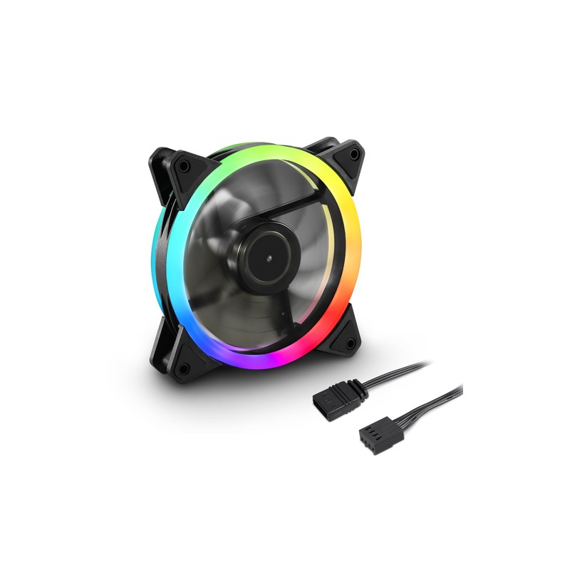 VENTILADOR CAJA SHARKOON SHARK BLADES FAN 120X120X 25,5 MM PWM RGB