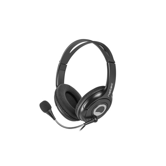 AURICULARES NATEC BEAR 2 CON MICROFONO NEGRO