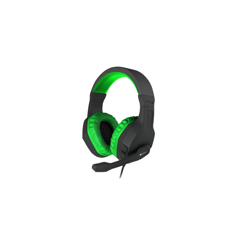 AURICULARES GAMING GENESIS ARGON 200 2.0 MINI JACK NEGRO-VERDE