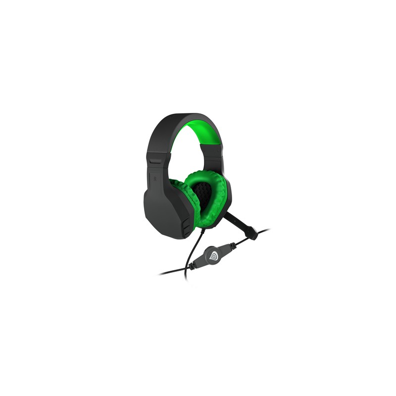 AURICULARES GAMING GENESIS ARGON 200 2.0 MINI JACK NEGRO-VERDE