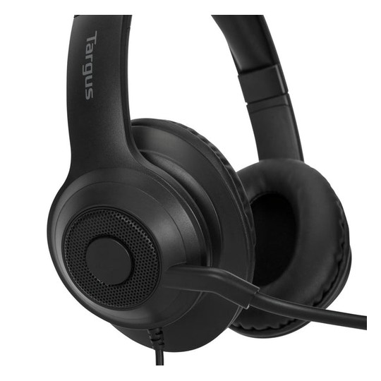 AURICULARES STEREO TARGUS ALAMBRICO NEGRO