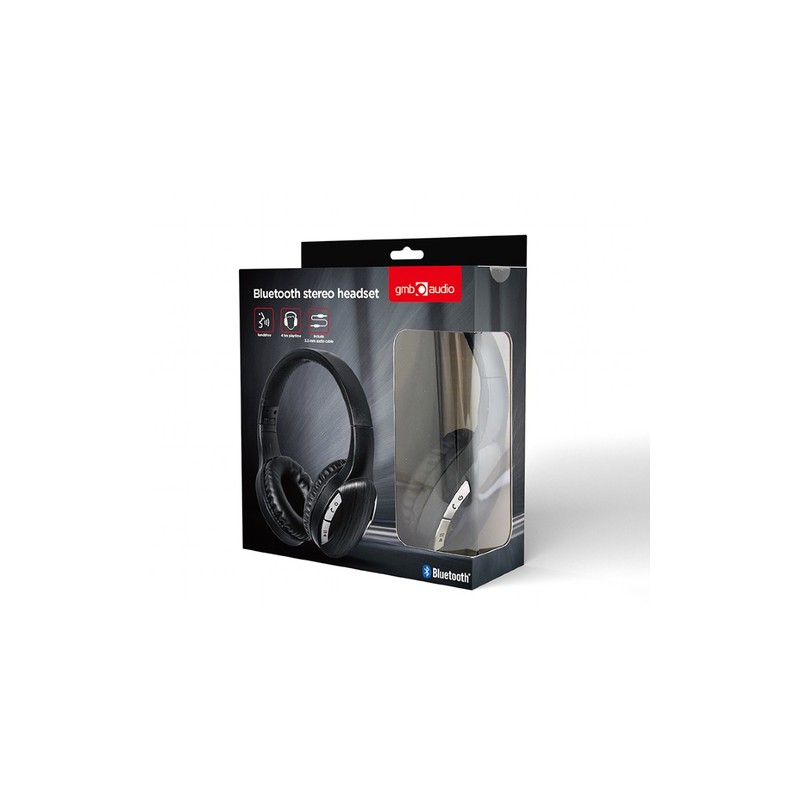 AURICULARES GEMBIRD  ESTERO BLUETOOTH NEGRO
