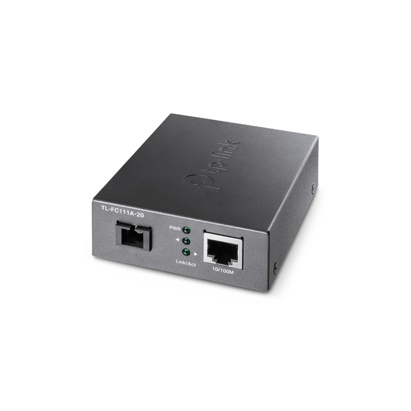 CONVERSOR MEDIOS TP LINK TL-FC111A-20 MONO MODE WDM A SC - RJ45 FAST 20KM