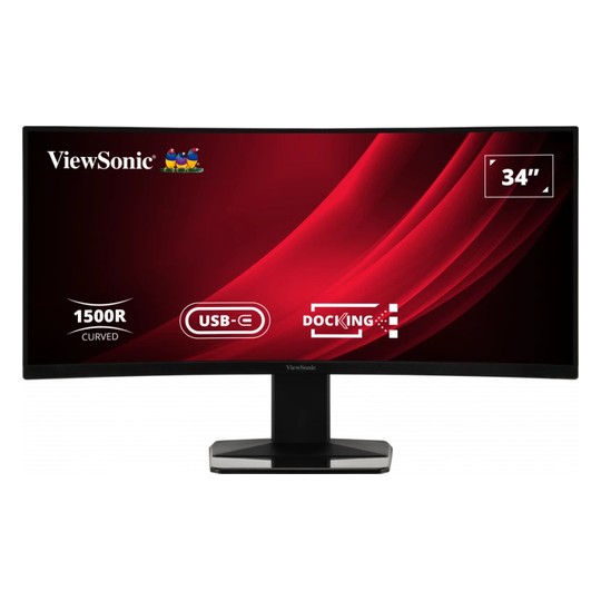 MONITOR VIEWSONIC 34" QHD CURVO HDMI DP 65W USB-C USB RJ45 MULTI AJUS.ALTURA