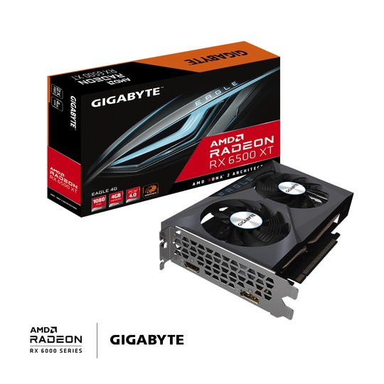 TARJETA GRAFICA GIGABYTE RADEON RX 6500 XT EAGLE 4GB