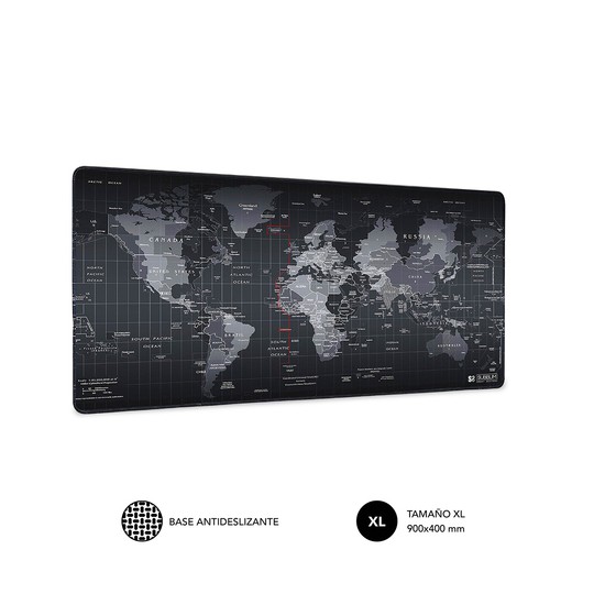 ALFOMBRILLA SUBBLIM MOUSEPAD WORLD XL
