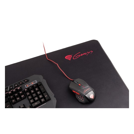 ALFOMBRILLA GAMING GENESIS CARBON 500 MAXI 900X450MM LOGO