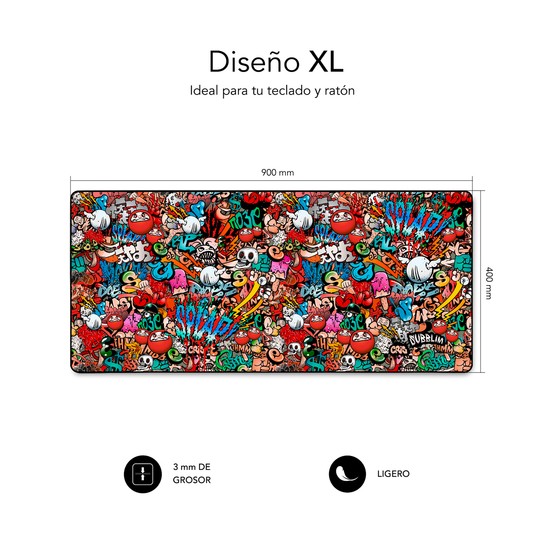 ALFOMBRILLA SUBBLIM GRAFFITI XL MOUSE PAD