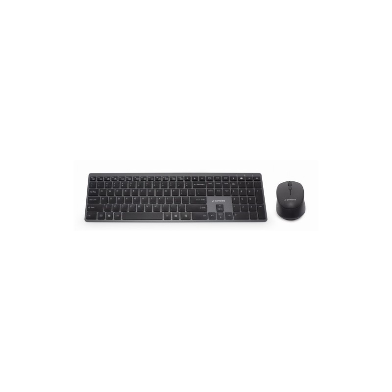 KIT INALAMBRICO TECLADO RATON RETROILUMINADO PRO BUSINESS SLIM DISEÃ?O ES NEGRO
