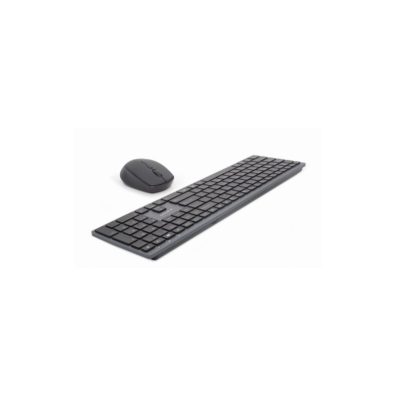 KIT INALAMBRICO TECLADO RATON RETROILUMINADO PRO BUSINESS SLIM DISEÃ?O ES NEGRO