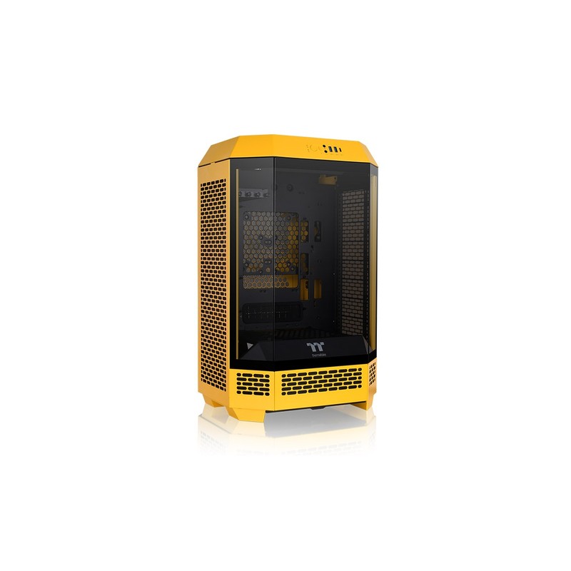 CAJA THERMALTAKE THE TOWER 300 BUMBLEBEE MINI-ITX 2XUSBA 3.2 SIN FUENTE NEGRO
