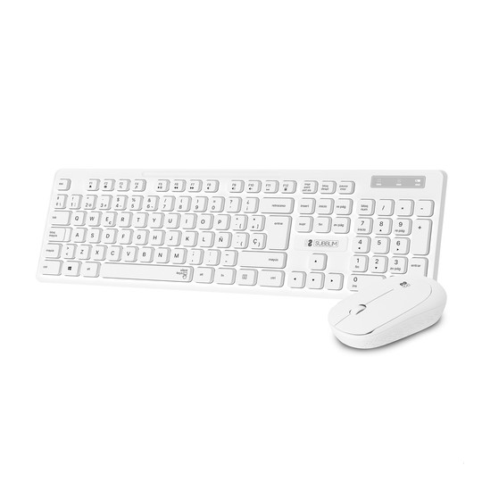 COMBO TECLADO RATON SUBBLIM BUSINESS SLIM SILENCIOSO INALAMBRICO 2.4G B