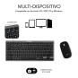 COMBO TECLADO RATON SUBBLIM MULTIDISPOSITIVO COMPACTO GRIS/NEGRO BLUETOOTH