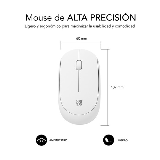 RATON SUBBLIM BUSINESS PLUS SILENCIOSO INALA?MBRICO 2.4G B