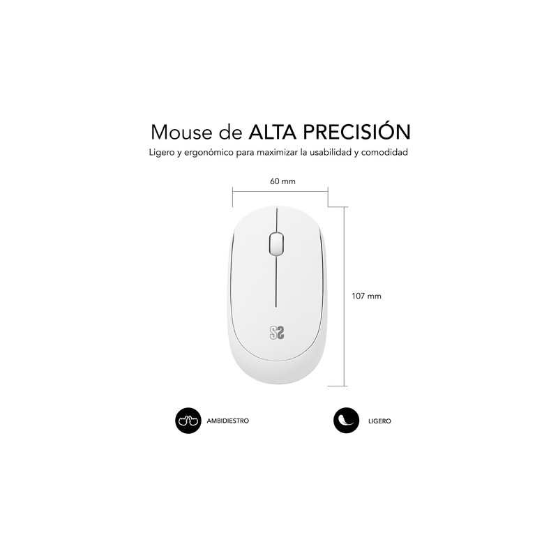 RATON SUBBLIM BUSINESS PLUS SILENCIOSO INALA?MBRICO 2.4G B