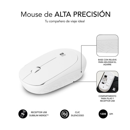 RATON SUBBLIM BUSINESS PLUS SILENCIOSO INALA?MBRICO 2.4G B