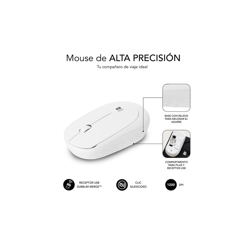 RATON SUBBLIM BUSINESS PLUS SILENCIOSO INALA?MBRICO 2.4G B