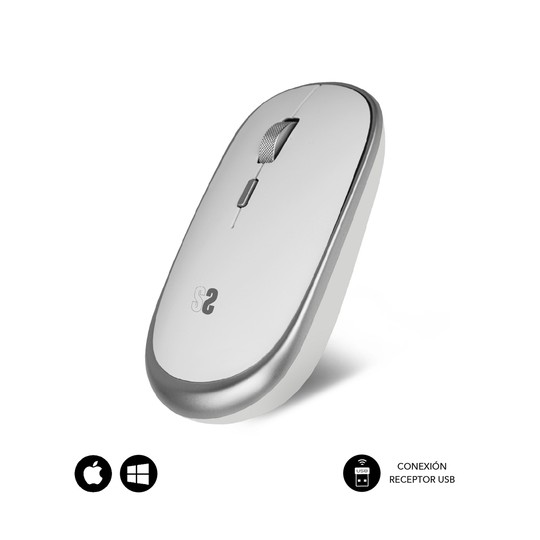 RATON SUBBLIM WIRELESS MINI MOUSE SILVER