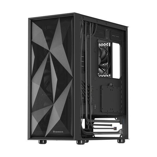 CAJA GAMING GENESIS DIAXID 605F ATX MEDIATORRE 1XUSB-C 2XUSB3.0 NEGRO SIN FUENTE