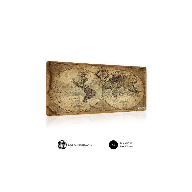 ALFOMBRILLA SUBBLIM VINTAGE WORLD XL MOUSE PAD 900X400X3