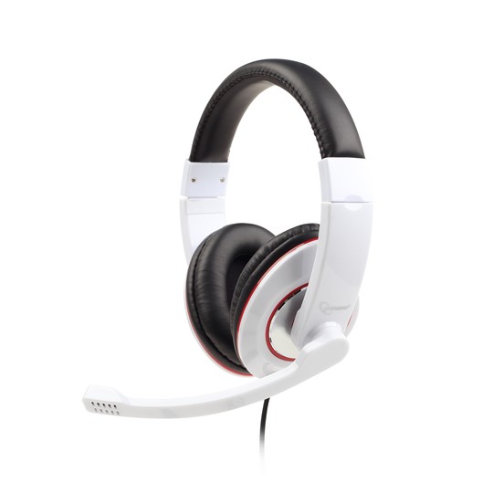 AURICULARES ESTEREO GEMBIRD BLANCO BRILLANTE