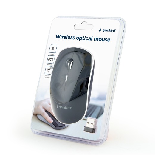 RATON OPTICO INALAMBRICO SILENCIOSO, NEGRO