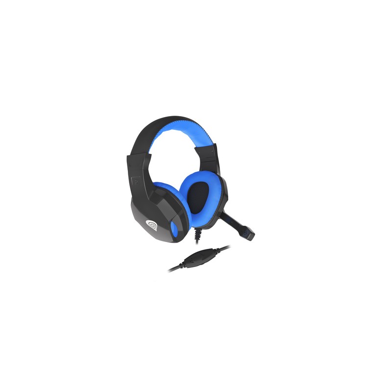 AURICULARES GAMING GENESIS ARGON 100 2.0 MINI JACK NEGRO-AZUL
