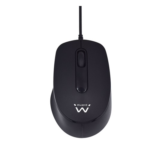 RATON EWENT OPTICO CON CLIC SILENCIOSO 1000 PPP NEGRO