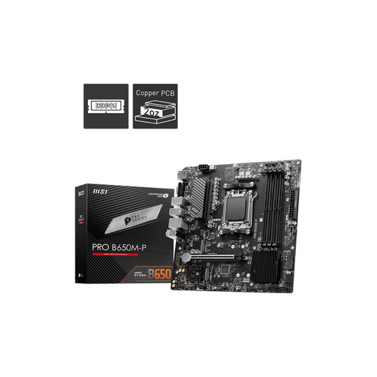 PLACA BASE MSI PRO B650M-P AM5 MATX 4XDDR5