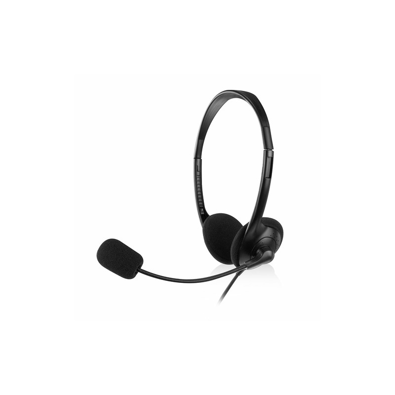 AURICULARES EWENT SOHO MICROFONO+CONTROL DE VOLUMEN CABLE 2M-2 CONECTORES 3.5MM