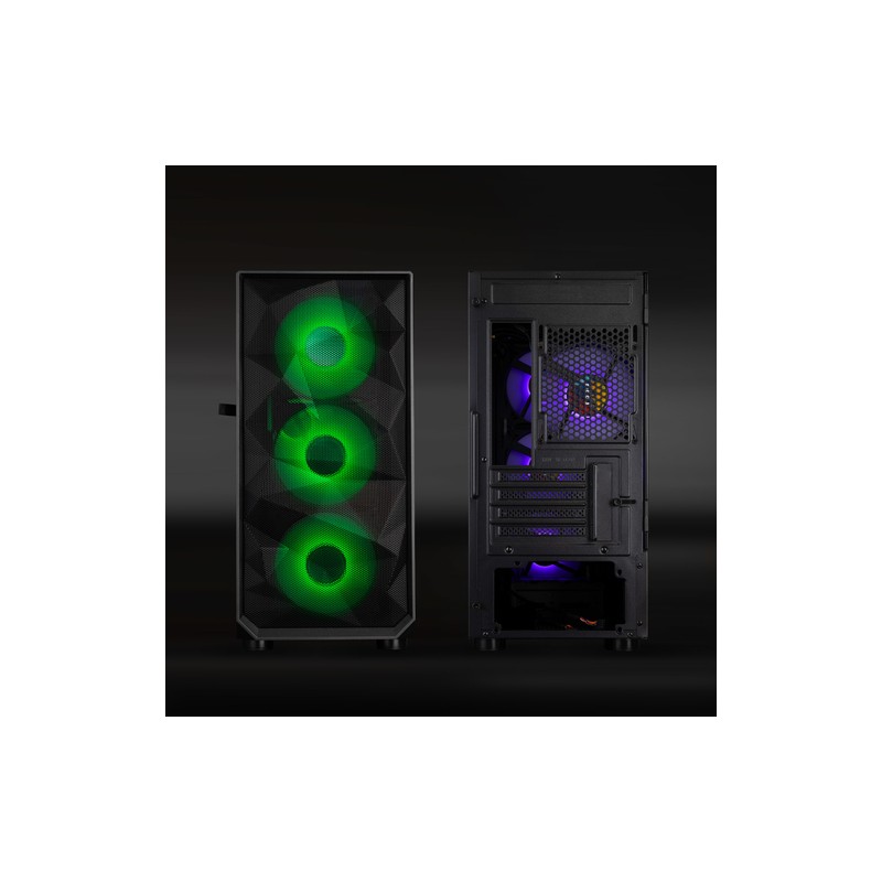 CAJA MINITORRE GAMING TQGCC901-B "SEIZURE" NEGRA