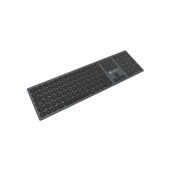TECLADO WIRELESS NATEC DOLPHIN SLIM SWITCH X-SCISSOR BT5.0 BT3.0 2.4GHz ALUMINIO