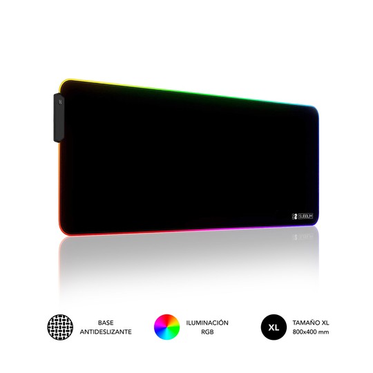ALFOMBRILLA SUBBLIM MOUSE PAD PREMIUM LED RGB 800X300X4