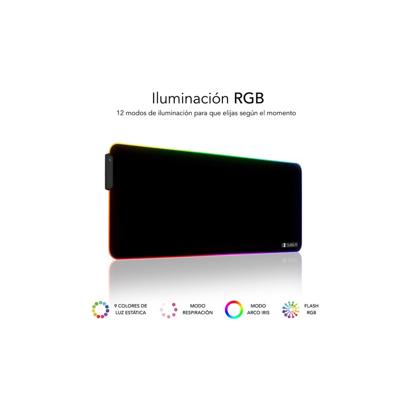 ALFOMBRILLA SUBBLIM MOUSE PAD PREMIUM LED RGB 800X300X4