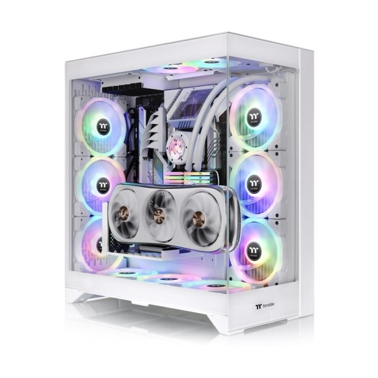 CAJA THERMALTAKE CTE E600 MX SNOW ATX 2XUSB 3.0 SIN FUENTE BLANCO