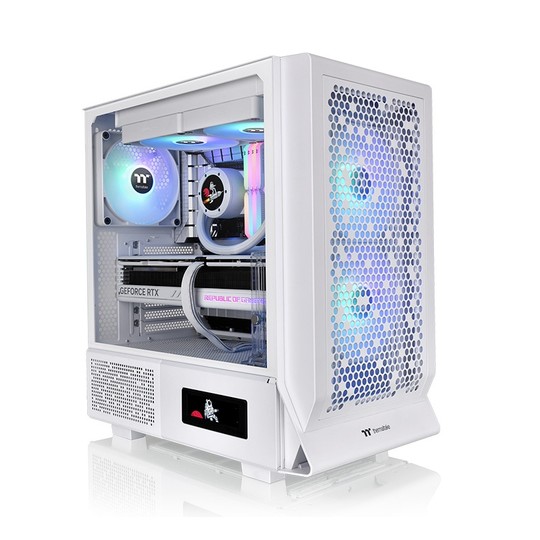 CAJA THERMALTAKE CERES 330 TG ARGB SNOW ATX 2XUSB 3.0 SIN FUENTE BLANCO
