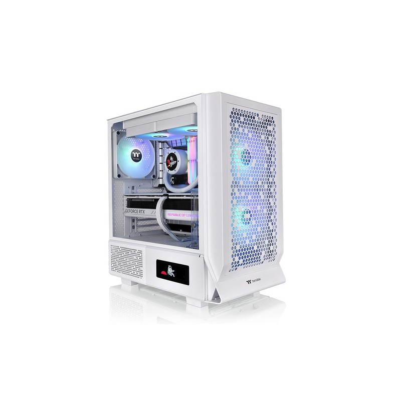 CAJA THERMALTAKE CERES 330 TG ARGB SNOW ATX 2XUSB 3.0 SIN FUENTE BLANCO