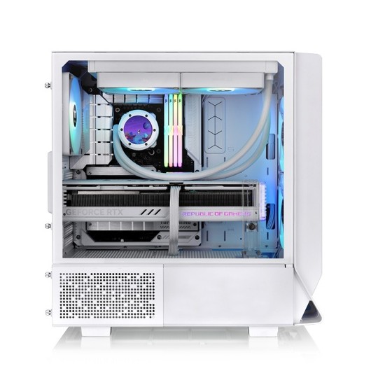 CAJA THERMALTAKE CERES 330 TG ARGB SNOW ATX 2XUSB 3.0 SIN FUENTE BLANCO