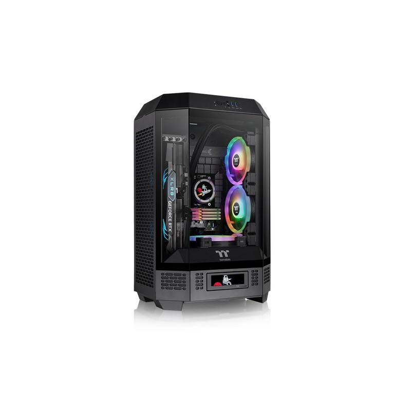 CAJA THERMALTAKE THE TOWER T300 BLACK ATX 2XUSB 3.0 SIN FUENTE NEGRO