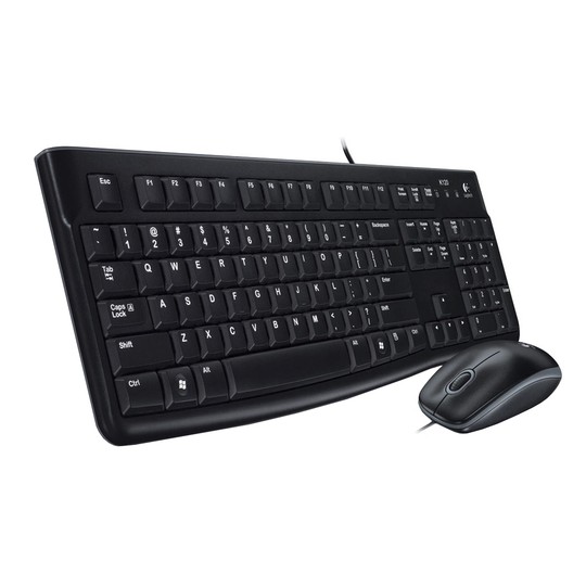 Logitech mk120 teclado + ratón óptico 1000dpi usb