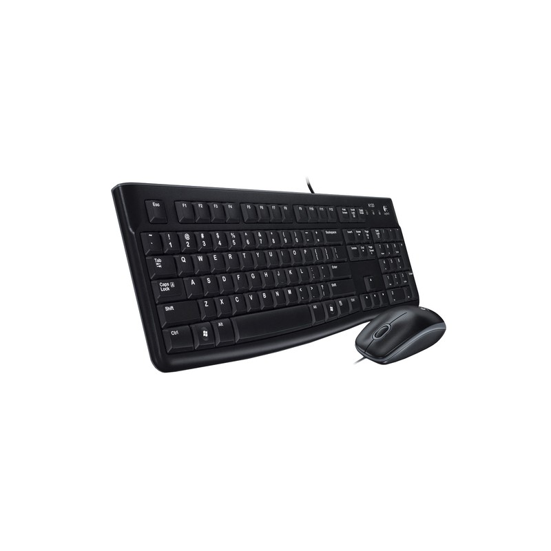 Logitech mk120 teclado + ratón óptico 1000dpi usb
