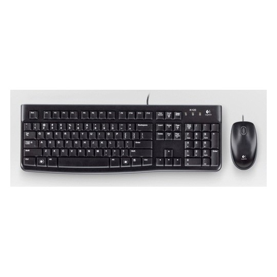Logitech mk120 teclado + ratón óptico 1000dpi usb