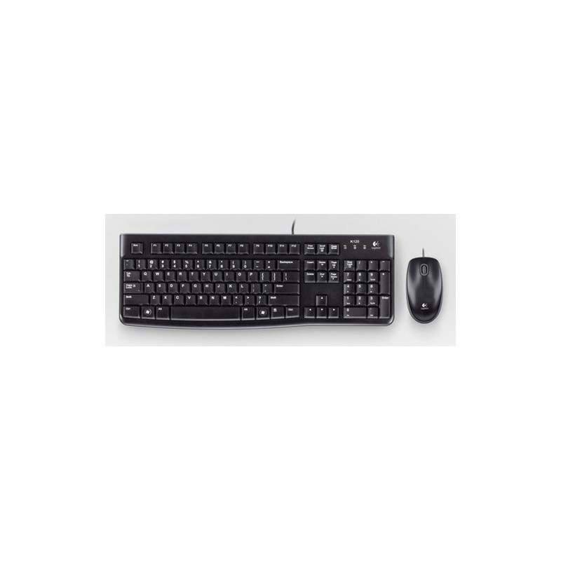 Logitech mk120 teclado + ratón óptico 1000dpi usb