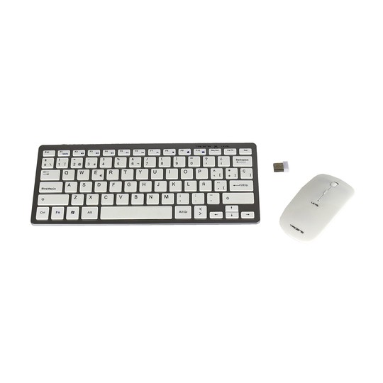 Tacens levis teclado+ratón inalámbrico blanco ultr